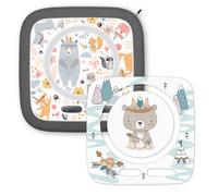 younikat Toniebox you0167 - 2 protectores de pantalla autoadhesivos, protección resistente a los arañazos, se puede quitar sin dejar residuos, diseño de animales indios