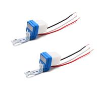 YOUNLEN AC/DC 12V 10A Automático Auto On Off,Sensor de luz fotointerruptor,sensor interruptor crepuscular exterior(2 Piezas)