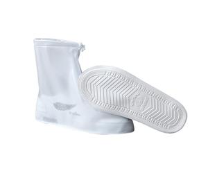 YOUNLEN Fundas impermeables para zapatos,funda impermeable zapatos，blanco transparente，Adecuado para caminar y andar en bicicleta al aire libr（M EUR 36-37）