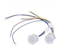 YOUNLEN Interruptor de Sensor infrarrojo PIR de 110 V/220 V,Mini Detector de Movimiento infrarrojo,Sensor de Movimiento para luz,IP20,Bianco(3Pcs