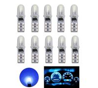 YOUNLEN T5 Bombillas LED, 2721 27 37 286 PC74 Bombilla LED, para luces interiores de salpicadero de coche, reemplazo de lámpara de instrumento automático, 12 V，3014 chips, paquete de 10（Azul Hielo）