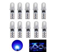 YOUNLEN T5 Bombillas LED, 2721 27 37 286 PC74 Bombilla LED, para luces interiores de salpicadero de coche, reemplazo de lámpara de instrumento automático, 12 V 0,6 W 3014 chips, paquete de 10（Azul）