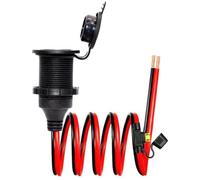 YOUNLEN Zócalo del Encendedor de Cigarrillos,Cable de Extensión de Coche DC 12-24 V Cable Alargador Mechero Coche 14AWG 20A para Coche/Barco/Motocicleta 3M