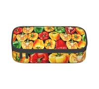 YounPrenG Estuche para lápices, Estuche para lápices Impreso de Gran Capacidad, Estuche para lápices, Estuche para lápices para Oficina y Escuela.Pimiento Acuarela