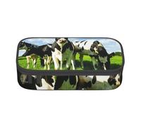 YounPrenG Estuche para lápices, Estuche para lápices Impreso de Gran Capacidad, Estuche para lápices, Estuche para lápices para Oficina y Escuela.Comer Vacas en los pastos de Verano