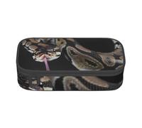 YounPrenG Estuche para lápices, Estuche para lápices Impreso de Gran Capacidad, Estuche para lápices, Estuche para lápices para Oficina y Escuela.Serpiente Pitón