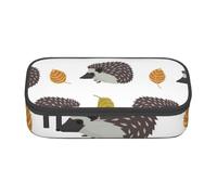 YounPrenG Estuche para lápices, Estuche para lápices Impreso de Gran Capacidad, Estuche para lápices, Estuche para lápices para Oficina y Escuela.Erizo De Hojas De Otoño