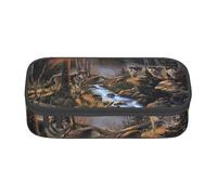 YounPrenG Estuche para lápices, Estuche para lápices Impreso de Gran Capacidad, Estuche para lápices, Estuche para lápices para Oficina y Escuela.Lobo, Fauna