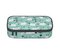 YounPrenG Estuche para lápices, Estuche para lápices Impreso de Gran Capacidad, Estuche para lápices, Estuche para lápices para Oficina y Escuela.Cabras Granja Animal Granja Lindo Vivero Cabras