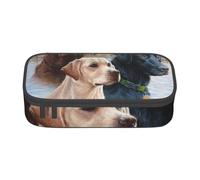 YounPrenG Estuche para lápices, Estuche para lápices Impreso de Gran Capacidad, Estuche para lápices, Estuche para lápices para Oficina y Escuela.Arte De Cachorro De Perro Labrador Retriever