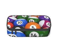 YounPrenG Estuche para lápices, Estuche para lápices Impreso de Gran Capacidad, Estuche para lápices, Estuche para lápices para Oficina y Escuela.Bolas de Billar