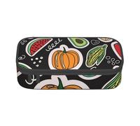 YounPrenG Estuche para lápices, Estuche para lápices Impreso de Gran Capacidad, Estuche para lápices, Estuche para lápices para Oficina y Escuela.Frutas De Verduras De Dibujos Animados