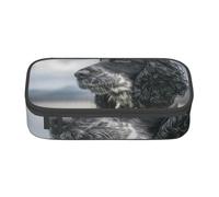 YounPrenG Estuche para lápices, Estuche para lápices Impreso de Gran Capacidad, Estuche para lápices, Estuche para lápices para Oficina y Escuela.Cocker Spaniel Inglés Orejas Grandes Y Rizadas Negro