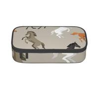 YounPrenG Estuche para lápices, Estuche para lápices Impreso de Gran Capacidad, Estuche para lápices, Estuche para lápices para Oficina y Escuela.Lindo Estampado de Caballo