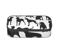 YounPrenG Estuche para lápices, Estuche para lápices Impreso de Gran Capacidad, Estuche para lápices, Estuche para lápices para Oficina y Escuela.Bosquejo del Perro Weimaraner