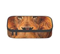 YounPrenG Estuche para lápices, Estuche para lápices Impreso de Gran Capacidad, Estuche para lápices, Estuche para lápices para Oficina y Escuela.León con Estilo