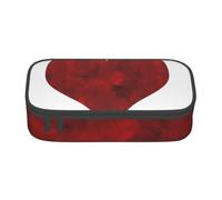YounPrenG Estuche para lápices, Estuche para lápices Impreso de Gran Capacidad, Estuche para lápices, Estuche para lápices para Oficina y Escuela.Corazón Rojo Rubí