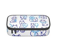 YounPrenG Estuche para lápices, Estuche para lápices Impreso de Gran Capacidad, Estuche para lápices, Estuche para lápices para Oficina y Escuela.Clínica Veterinaria Línea Delgada Atención Médica