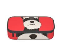 YounPrenG Estuche para lápices, Estuche para lápices Impreso de Gran Capacidad, Estuche para lápices, Estuche para lápices para Oficina y Escuela.Perro Schnauzer Amigo