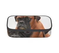 YounPrenG Estuche para lápices, Estuche para lápices Impreso de Gran Capacidad, Estuche para lápices, Estuche para lápices para Oficina y Escuela.Perro Boxer con Cara Triste