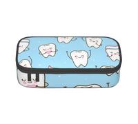 YounPrenG Estuche para lápices, Estuche para lápices Impreso de Gran Capacidad, Estuche para lápices, Estuche para lápices para Oficina y Escuela.Dientes De Dibujos Animados Lindo