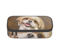 YounPrenG Estuche para lápices, Estuche para lápices Impreso de Gran Capacidad, Estuche para lápices, Estuche para lápices para Oficina y Escuela.Lindo Perro Shih Tzu