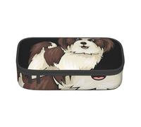 YounPrenG Estuche para lápices, Estuche para lápices Impreso de Gran Capacidad, Estuche para lápices, Estuche para lápices para Oficina y Escuela.Perro Shih Tzu