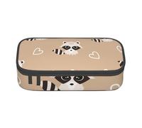YounPrenG Estuche para lápices, Estuche para lápices Impreso de Gran Capacidad, Estuche para lápices, Estuche para lápices para Oficina y Escuela.Mapache Lindo Estampado Animal