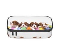 YounPrenG Estuche para lápices, Estuche para lápices Impreso de Gran Capacidad, Estuche para lápices, Estuche para lápices para Oficina y Escuela.Familia de Cachorros Cavalier King Charles Spaniel
