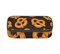 YounPrenG Estuche para lápices, Estuche para lápices Impreso de Gran Capacidad, Estuche para lápices, Estuche para lápices para Oficina y Escuela.Pretzels de Dibujos Animados