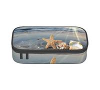 YounPrenG Estuche para lápices, Estuche para lápices Impreso de Gran Capacidad, Estuche para lápices, Estuche para lápices para Oficina y Escuela.Concha de Estrella de mar en Sunny Beach