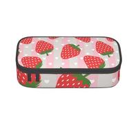 YounPrenG Estuche para lápices, Estuche para lápices Impreso de Gran Capacidad, Estuche para lápices, Estuche para lápices para Oficina y Escuela.Fresa
