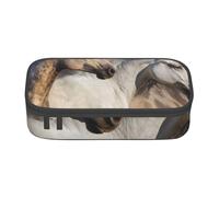 YounPrenG Estuche para lápices, Estuche para lápices Impreso de Gran Capacidad, Estuche para lápices, Estuche para lápices para Oficina y Escuela.Foto de Caballo Salvaje