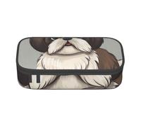 YounPrenG Estuche para lápices, Estuche para lápices Impreso de Gran Capacidad, Estuche para lápices, Estuche para lápices para Oficina y Escuela.Impresión de Perro Shih Tzu
