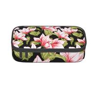 YounPrenG Estuche para lápices, Estuche para lápices Impreso de Gran Capacidad, Estuche para lápices, Estuche para lápices para Oficina y Escuela.Patrón Sin Fisuras con Flor De Magnolia