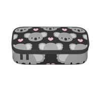 YounPrenG Estuche para lápices, Estuche para lápices Impreso de Gran Capacidad, Estuche para lápices, Estuche para lápices para Oficina y Escuela.Lindos Koalas y Corazones Rosados