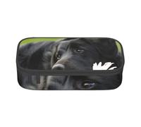 YounPrenG Estuche para lápices, Estuche para lápices Impreso de Gran Capacidad, Estuche para lápices, Estuche para lápices para Oficina y Escuela.Labrador Negro Manzanilla Perros Retriever Negro
