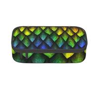 YounPrenG Estuche para lápices, Estuche para lápices Impreso de Gran Capacidad, Estuche para lápices, Estuche para lápices para Oficina y Escuela.Escamas de Dragon