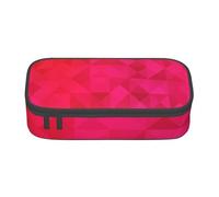YounPrenG Estuche para lápices, Estuche para lápices Impreso de Gran Capacidad, Estuche para lápices, Estuche para lápices para Oficina y Escuela.Fucsia Triángulo Geométrico