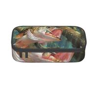 YounPrenG Estuche para lápices, Estuche para lápices Impreso de Gran Capacidad, Estuche para lápices, Estuche para lápices para Oficina y Escuela.Pesca