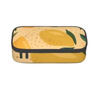 YounPrenG Estuche para lápices, Estuche para lápices Impreso de Gran Capacidad, Estuche para lápices, Estuche para lápices para Oficina y Escuela.Patrón De Frutas De Mango Y Hojas