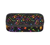 YounPrenG Estuche para lápices, Estuche para lápices Impreso de Gran Capacidad, Estuche para lápices, Estuche para lápices para Oficina y Escuela.Linda Pintura con Salpicaduras de neón