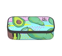 YounPrenG Estuche para lápices, Estuche para lápices Impreso de Gran Capacidad, Estuche para lápices, Estuche para lápices para Oficina y Escuela.Aguacate Dibujo Mano Colorido