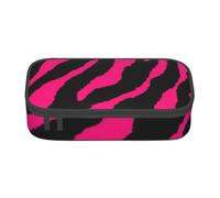 YounPrenG Estuche para lápices, Estuche para lápices Impreso de Gran Capacidad, Estuche para lápices, Estuche para lápices para Oficina y Escuela.Cebra negra Rosa