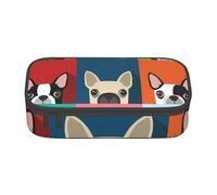 YounPrenG Estuche para lápices, Estuche para lápices Impreso de Gran Capacidad, Estuche para lápices, Estuche para lápices para Oficina y Escuela.Estampado Colorido de Boston Terrier