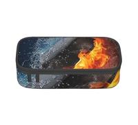 YounPrenG Estuche para lápices, Estuche para lápices Impreso de Gran Capacidad, Estuche para lápices, Estuche para lápices para Oficina y Escuela.Fuego de Hockey sobre Hielo