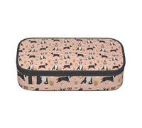 YounPrenG Estuche para lápices, Estuche para lápices Impreso de Gran Capacidad, Estuche para lápices, Estuche para lápices para Oficina y Escuela.Bull Terrier Café Café Raza De Perro Rubor