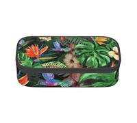 YounPrenG Estuche para lápices, Estuche para lápices Impreso de Gran Capacidad, Estuche para lápices, Estuche para lápices para Oficina y Escuela.Acuarela De Flores Tropicales
