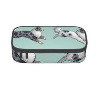 YounPrenG Estuche para lápices, Estuche para lápices Impreso de Gran Capacidad, Estuche para lápices, Estuche para lápices para Oficina y Escuela.Correr Perro Collie áspero
