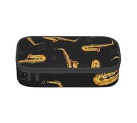 YounPrenG Estuche para lápices, Estuche para lápices Impreso de Gran Capacidad, Estuche para lápices, Estuche para lápices para Oficina y Escuela.Saxofón y música